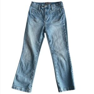 Point Sur Denim Jeans-J. Crew Size 25 Ankle Patch Pocket Straight Leg Light Wash